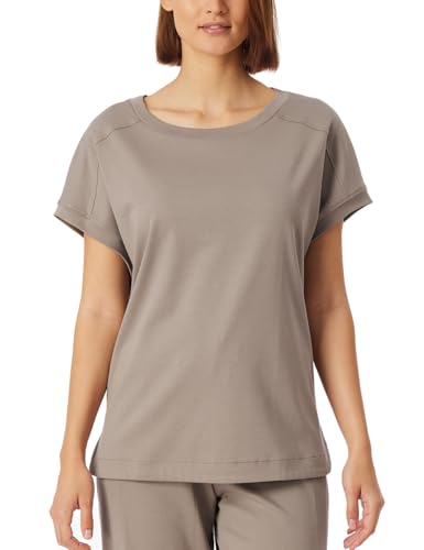 Schiesser Damen Schlafshirt Kurzarm-Mix + Relax Pyjamaoberteil, Clay_182588, 36 von Schiesser