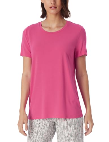 Schiesser Damen Schlafshirt Kurzarm Modal-Mix + Relax Pyjamaoberteil, Fuchsia_175475, 36 von Schiesser