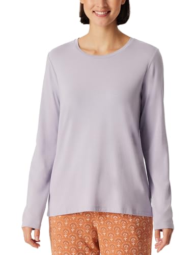 Schiesser Damen Schlafshirt Langarm Modal-Mix + Relax Pyjamaoberteil, veilchen_182108, 44 von Schiesser