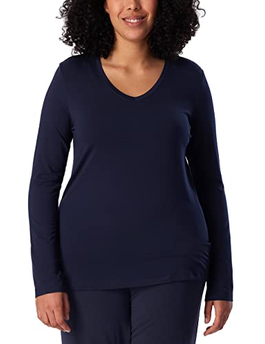 Schiesser Damen Schlafshirt langarm Modal - Mix + Relax von Schiesser