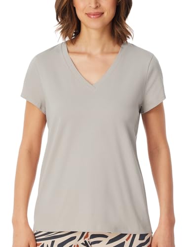 Schiesser Damen Nachthemd Bigshirt Kurzarm mit Taschen - Nachtwäsche, Jade_181251, 38 von Schiesser