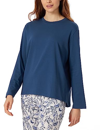 Schiesser Damen Schlafshirt langarm Baumwolle - Mix + Relax von Schiesser