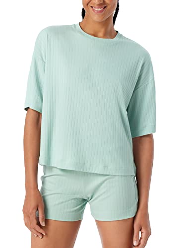 Schiesser Damen Shirt Pyjamaoberteil, Mint, 38 von Schiesser