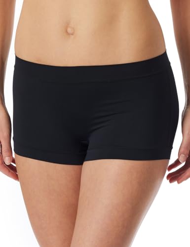 Schiesser Damen Shorts Single Jersey-Unique Micro Unterwäsche, schwarz_181421, 36 von Schiesser