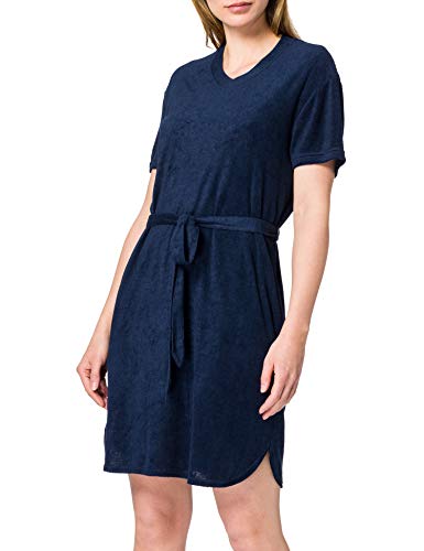 Schiesser Damen Sleep Lounge Dress 1/2 Arm, 90cm Nachthemd, Nachtblau, 42 von Schiesser