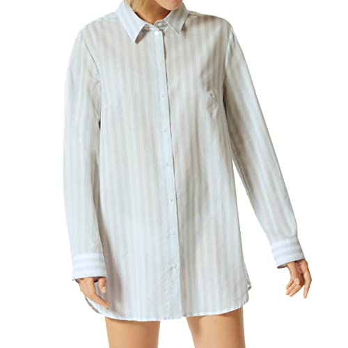 Schiesser Damen Sleepshirt, 80cm Nachthemd, hellblau, 38 von Schiesser