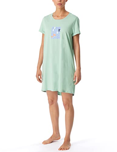Schiesser Damen Sleepshirt 1/2 Arm, 85cm Nachthemd, Mint, 34 von Schiesser