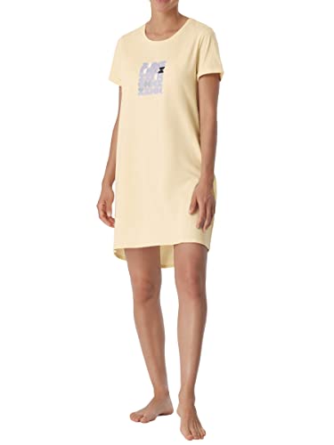 Schiesser Damen Sleepshirt 1/2 Arm, 85cm Nachthemd, gelb, 34 von Schiesser