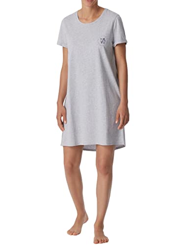 Schiesser Damen Sleepshirt 1/2 Arm, 85cm Nachthemd, grau Melange, 34 von Schiesser