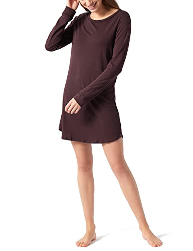 Schiesser Damen Sleepshirt 85cm Nachthemd, Burgund, 40 von Schiesser