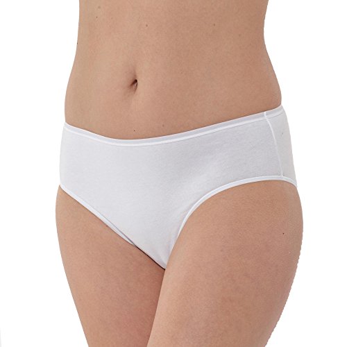 Schiesser Damen Slip Baumwolle Stretch Essentials Unterwäsche Slip (3er Pack), Weiß, 46 von Schiesser