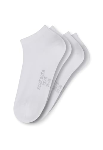 Schiesser Damen Sneaker 2er Pack Doppelpack 95/5-179827, Größe Damen:35/38, Farbe:weiss von Schiesser