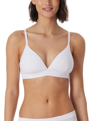Schiesser Damen Soft Organic Cotton Pure Rib T-Shirt-BH, Weiss_179915, 85C EU von Schiesser