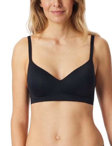 Schiesser Damen Soft-BH mit Schale und gleitenden Cups - Unique Micro, schwarz_181127, 80C von Schiesser