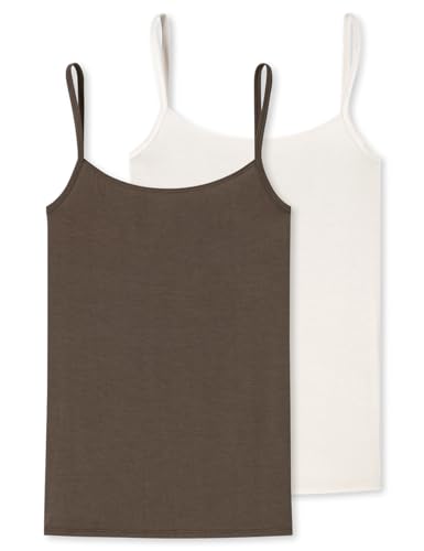 Schiesser Damen 2 Pack Spaghettitop Unterhemd - Modal Essentials, Sortiert 2_181761, 36 von Schiesser