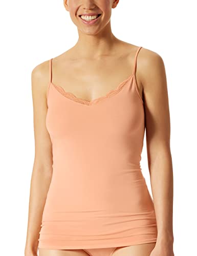 Schiesser Damen Spaghettitop Unterhemd 1098 Unterwäsche, Orange, 40 von Schiesser