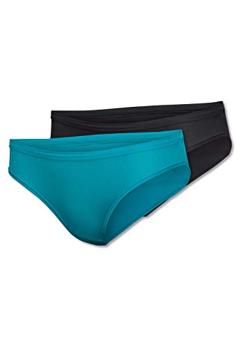 Schiesser Damen Sport 2pack Mini Thermounterwäsche-Unterteil, Mehrfarbig (Sortiert 1 901), 46 (2er Pack) von Schiesser