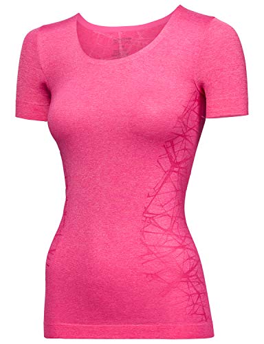 Schiesser Damen Sport Shirt 1/2 Thermounterwäsche-Oberteil, Rot (Pink-Mel. 520), 36 von Schiesser