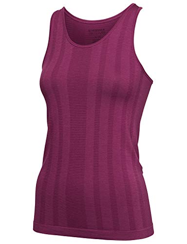 Schiesser Damen Sporttop Thermounterw sche Oberteil, Rot (Beere 512), 36 EU von Schiesser