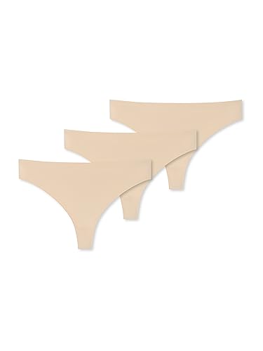 Schiesser Damen String 3-Pack Invisible Soft - Sand - Größe 42 von Schiesser