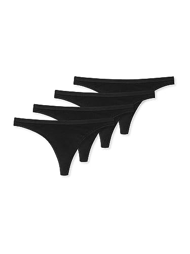 Schiesser Damen String 4-Pack Serie 95/5" - schwarz - Größe 38 von Schiesser
