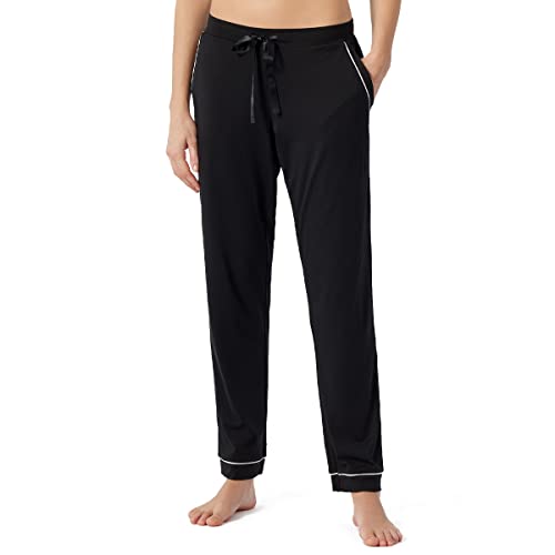 Schiesser Damen Sweatshirt Pyjamaunterteil, Schwarz, 36 von Schiesser