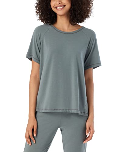 Schiesser Damen T-Shirt Pyjamaoberteil, Jade, 38 von Schiesser