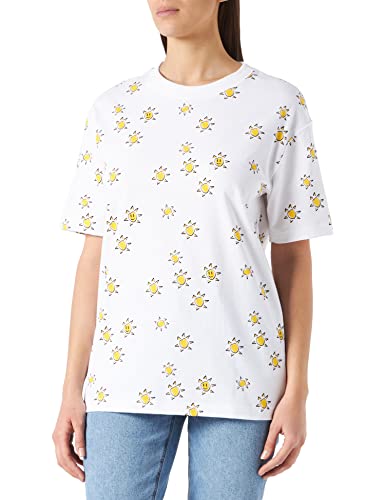 Schiesser Damen T-Shirt Pyjamaoberteil, weiß, 38 von Schiesser