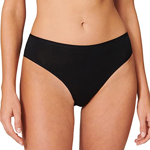 Schiesser Damen Tai Slips | Organic Cotton | 2er Pack | 174385 (46, 2 x schwarz) von Schiesser