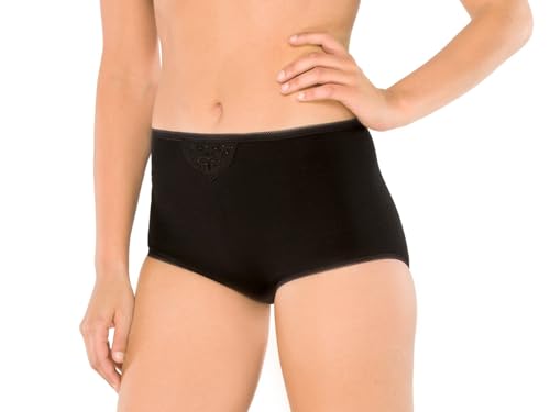 Schiesser Damen Maxi (2er Pack) Slip, Schwarz (Schwarz 000), 42 EU von Schiesser