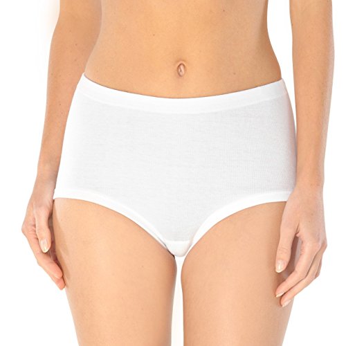 Schiesser Damen Taillenslip Maxi Feinripp 8er Pack, Größe:40;Farbe:weiss-100 von Schiesser