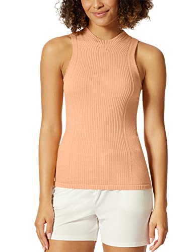 Schiesser Damen Top 0/0 Arm Pyjamaoberteil, orange, L von Schiesser