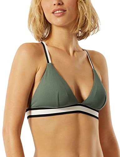 Schiesser Damen Triangle Top Bikini, Khaki, XL von Schiesser