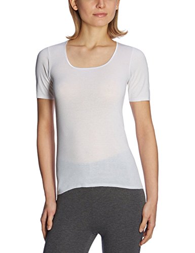 Schiesser Damen Spenzer Halbarm - Luxury Baumwolle Unterhemd, Weiss_200764, 44 EU von Schiesser