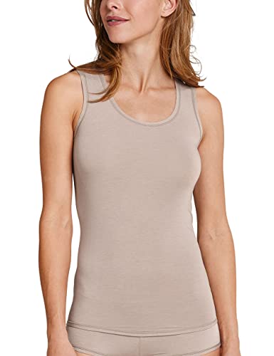 Schiesser Damen Tanktop - Personal Fit Unterhemd, Braun_147197, L EU von Schiesser