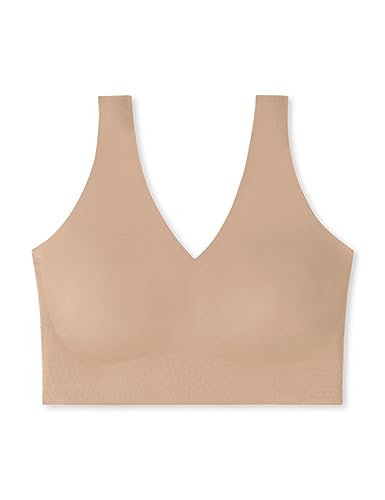 Schiesser Damen nahtloses Bustier mit herausnehmbaren Pads - Invisible Soft, Maple_170364, 42 von Schiesser