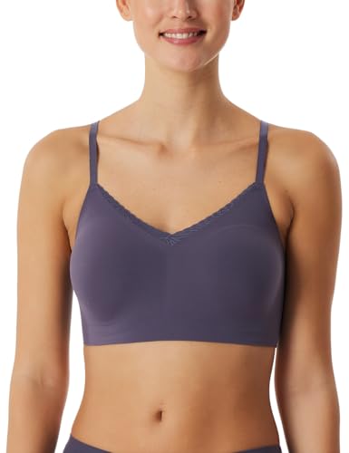 Schiesser Damen nahtloses Bustier Spaghettiträger mit herausnehmbaren Pads - Invisible Soft von Schiesser