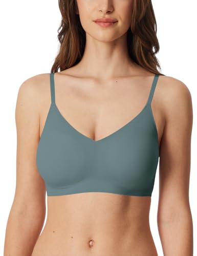 Schiesser Damen nahtloses Bustier Spaghettiträger mit herausnehmbaren Pads - Invisible Soft von Schiesser