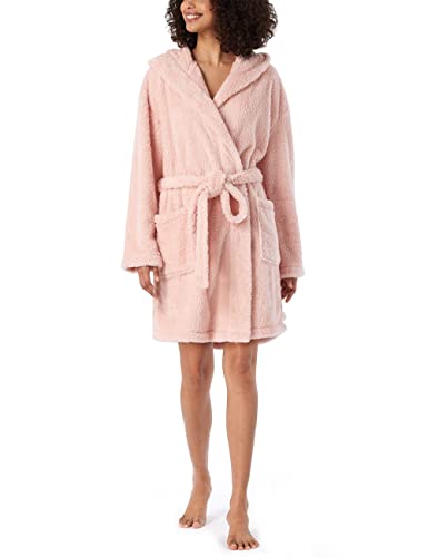 Schiesser Damen Kuschelig Und Warm Mit Kapuze - Teddy Fleece Bademantel, Rosé_178419, M EU Schiesser Damen Kuschelig Und Warm Mit Kapuze - Teddy Fleece Bademantel, Rosé_178419, M EU von Schiesser