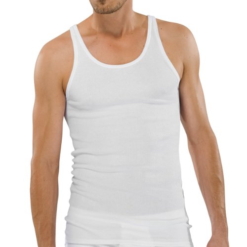 Schiesser Doppelripp Unterhemd 4er Pack white 3XL (9) von Schiesser