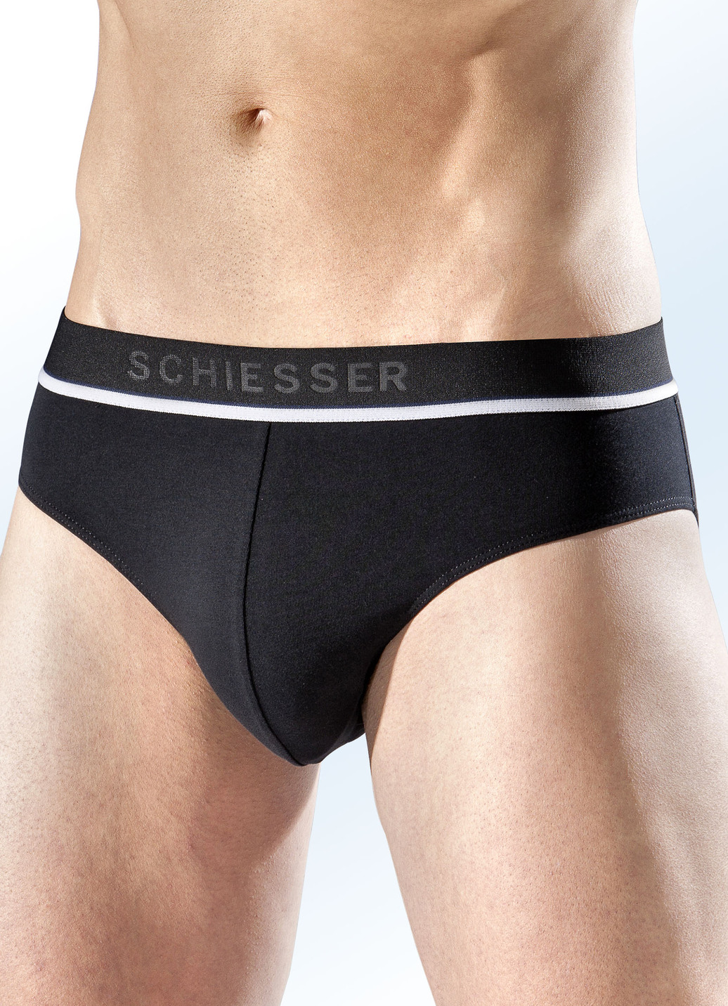 Schiesser Dreierpack Slips aus Feinjersey, 2X Schwarz, 1X Grau Meliert, Größe 5 Schiesser Dreierpack Slips aus Feinjersey, 2X Schwarz, 1X Grau Meliert, Größe 5 von Schiesser