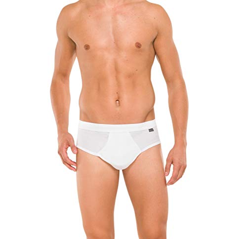 Schiesser Essentials Doppelripp Sport Slips 4er Pack White M (5) von Schiesser