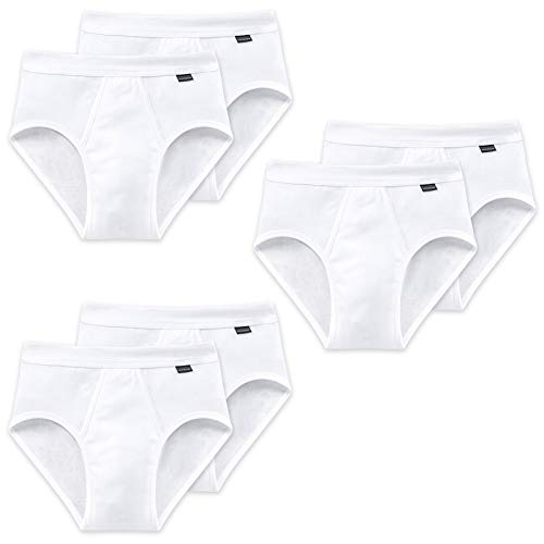 Schiesser Essentials Feinripp Sport Slips 6er Pack White XL (7) von Schiesser