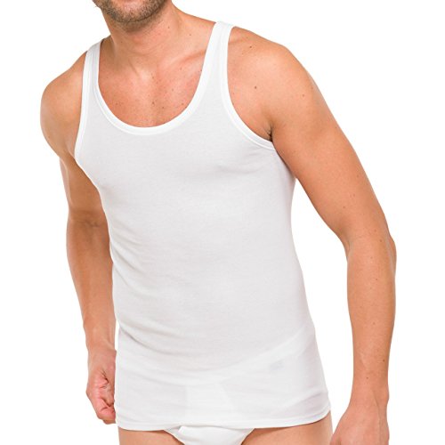 Schiesser Essentials Feinripp Unterhemd 6er Pack White XL (7) von Schiesser