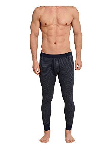 Schiesser Feinripp Melange Long Johns 2er Pack Dark Blue 4XL (10) von Schiesser