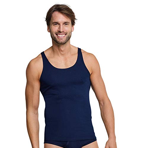 Schiesser Feinripp Tank Top 3er Pack Navy 2XL (8) von Schiesser