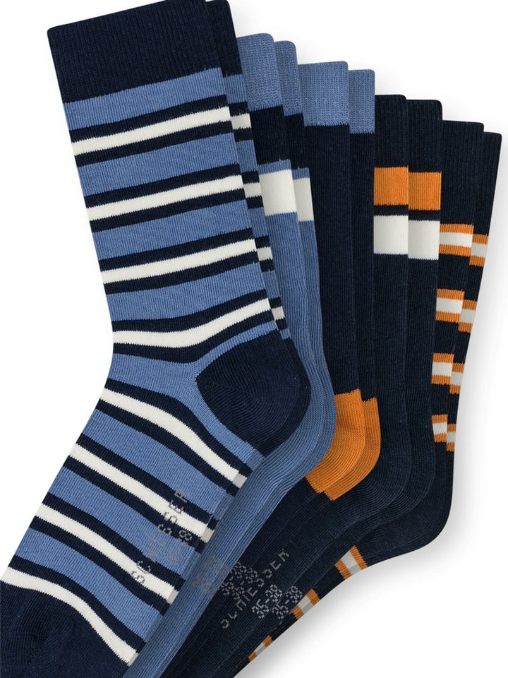 Schiesser Freizeitsocken 'Jump' (5-Paar) mit handgekettelter Naht von Schiesser