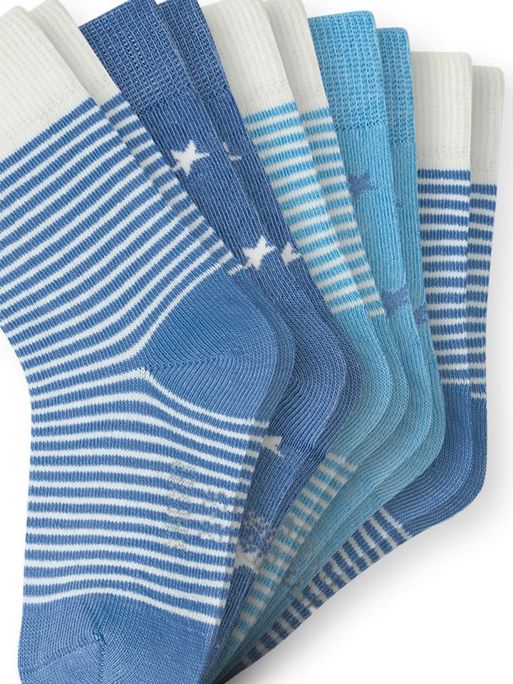Schiesser Freizeitsocken 'Stars' (5-Paar) mit handgekettelter Naht von Schiesser