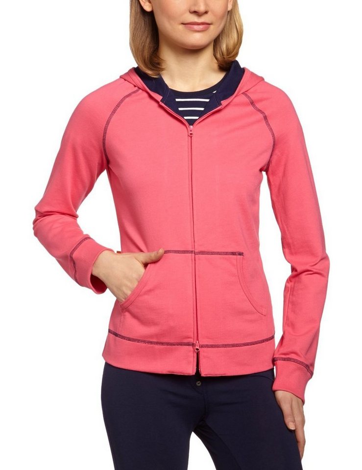 Schiesser Hausanzug Uncover (Packung, 1 tlg., Set) Damen Jacke Langarm Freizeitjacke Sweatjacke Kapuzenjacke raspberry von Schiesser