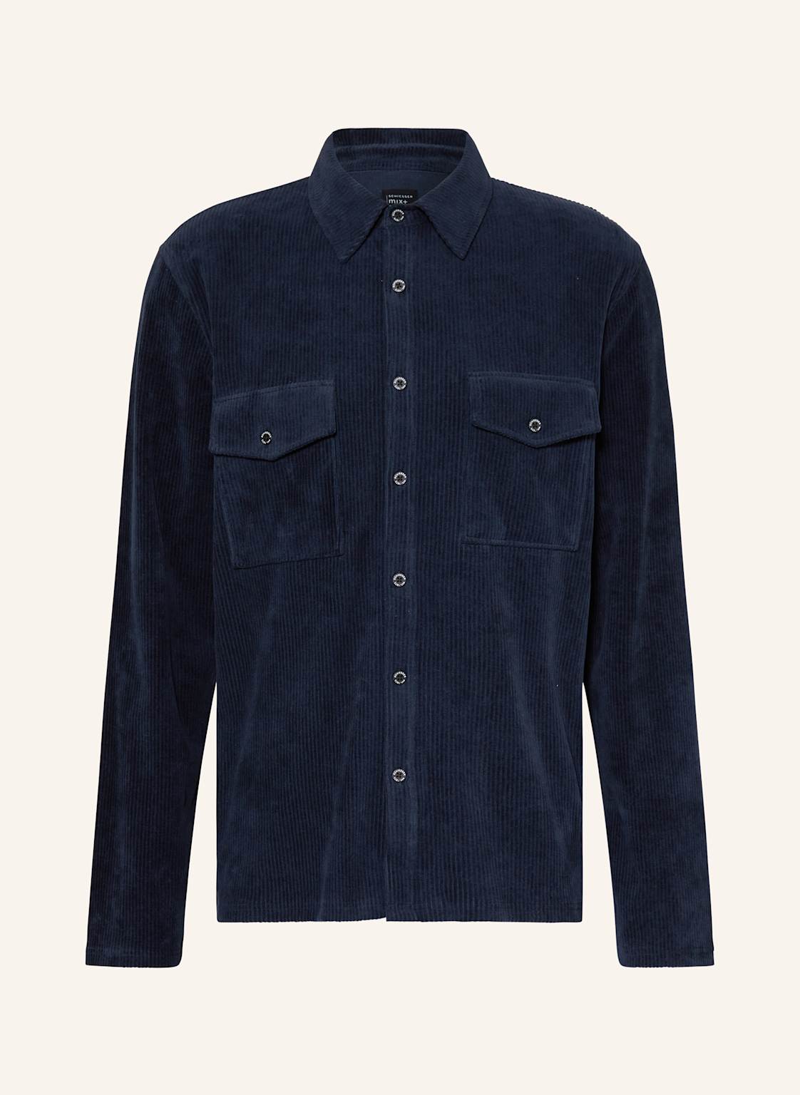 Schiesser Lounge-Hemd Mix+Relax blau von Schiesser